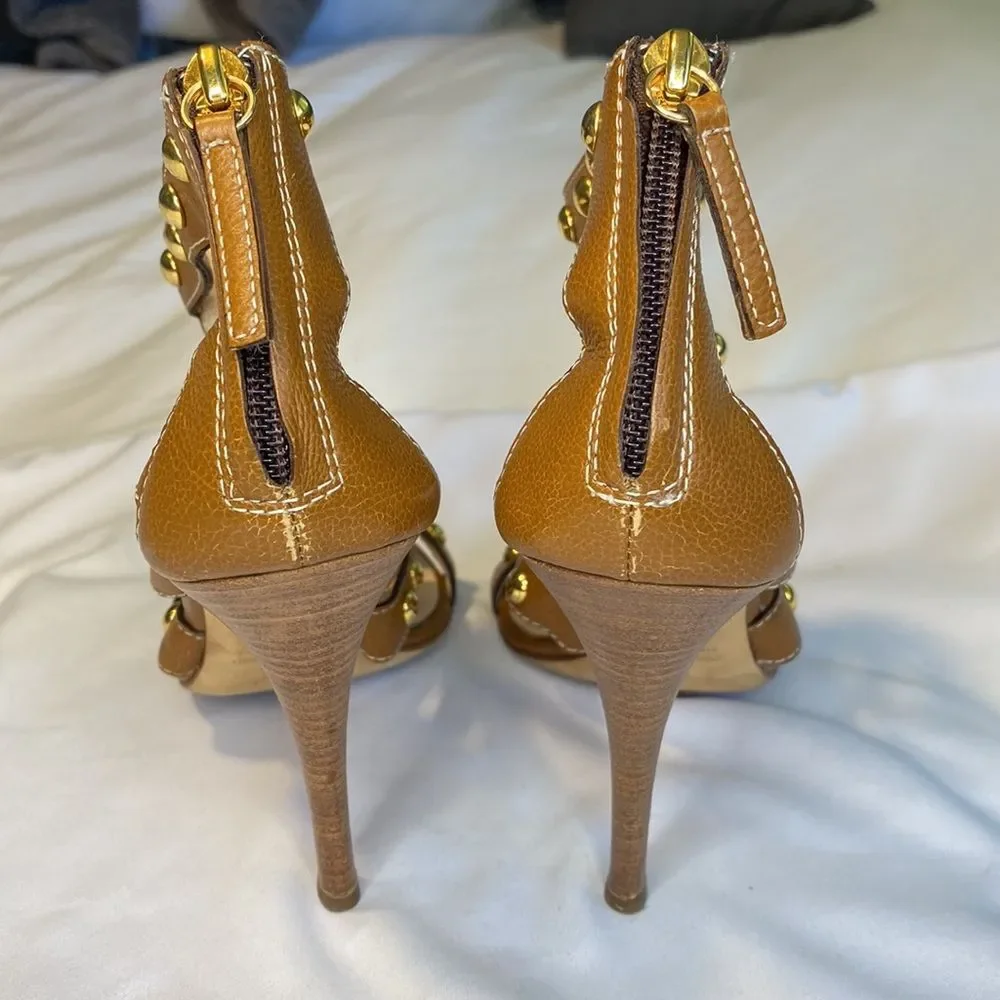 Giuseppe Zanotti Studded Gladiator Stiletto Sandals EU 36